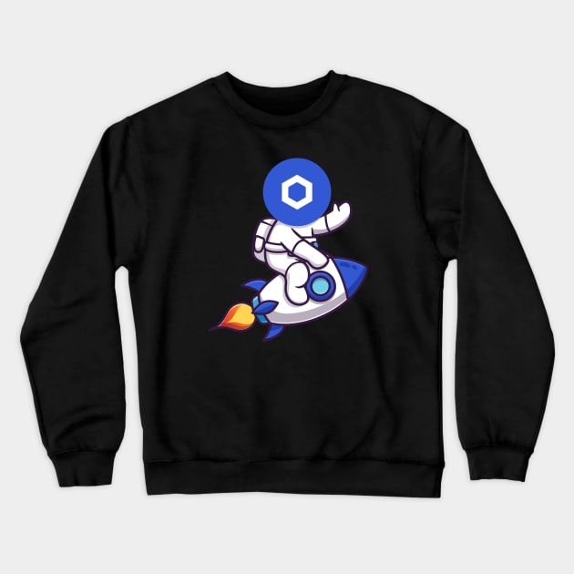 Chainlink Crypto Crewneck Sweatshirt by Printnation